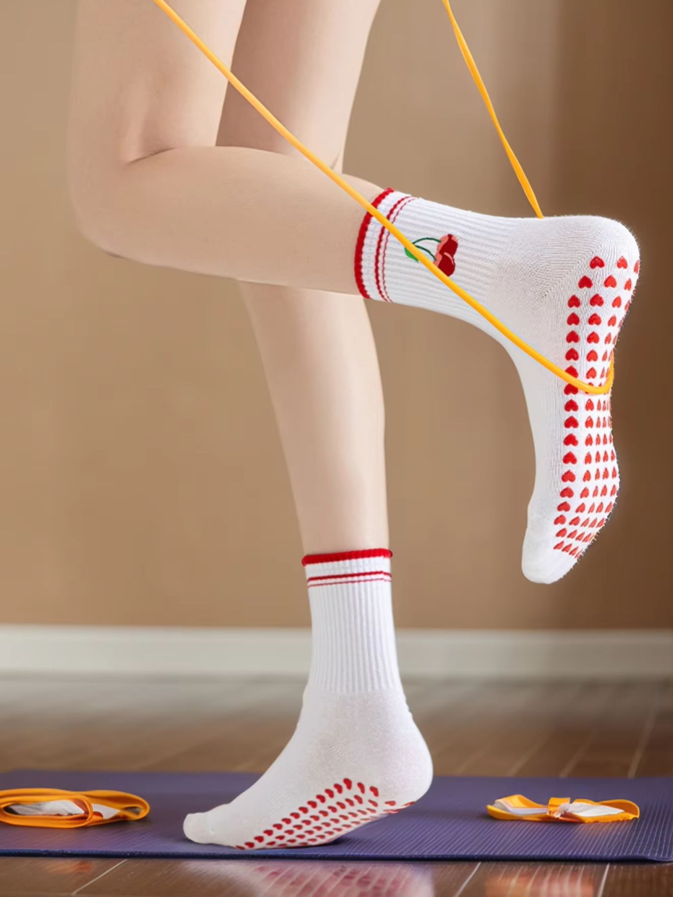 Yoga & Fitness With Denise - 1 пара профессиональных носков для йоги,