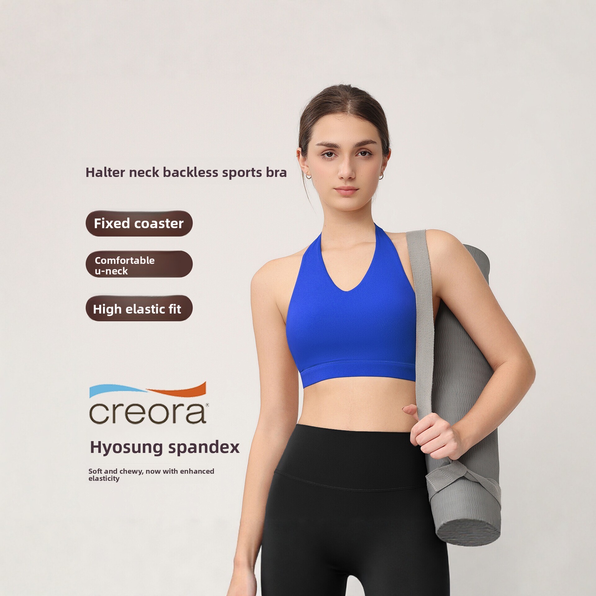 Женский спортивный топ-халтер  – обзор и цена Yoga Fitness Matte