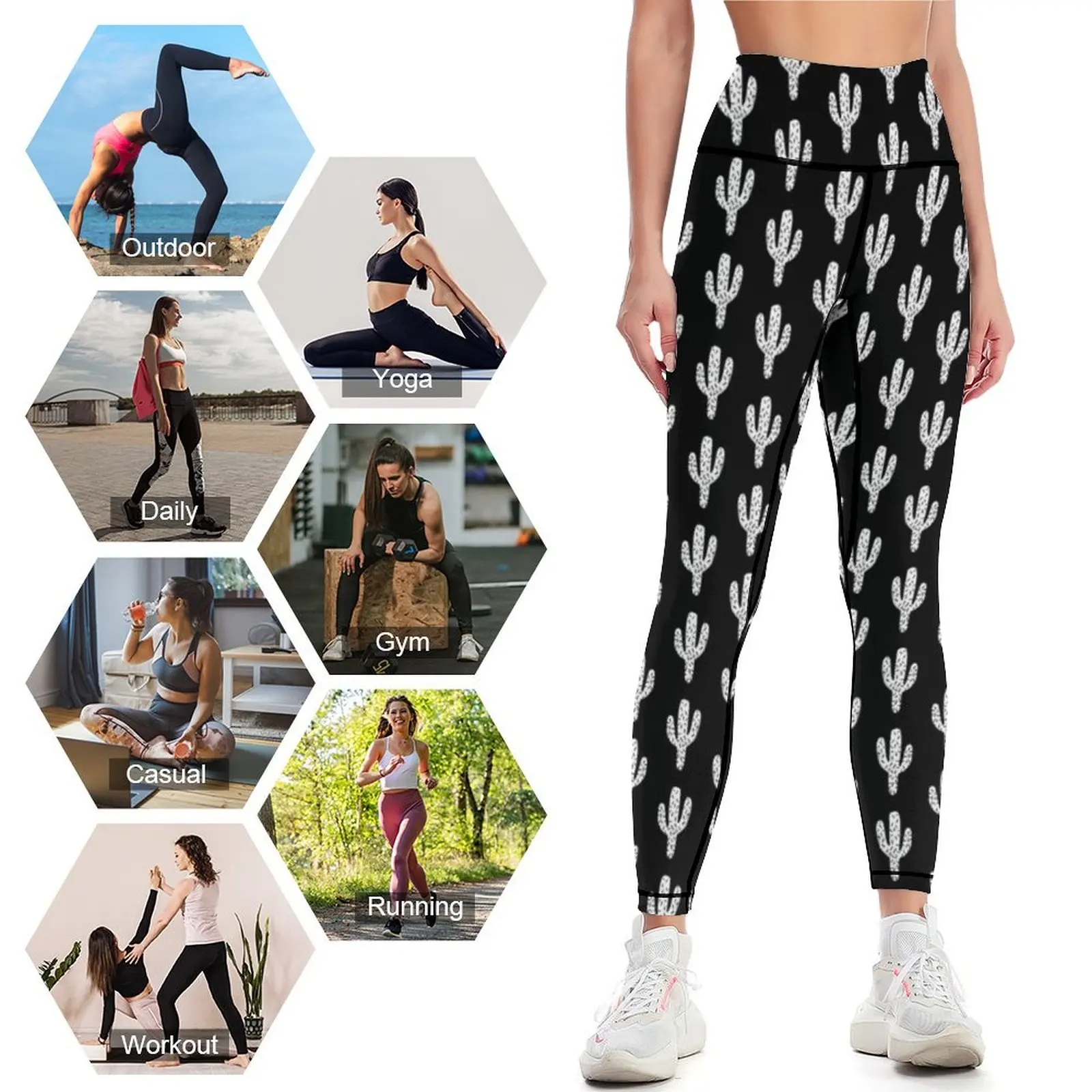 Леггинсы с принтом кактуса (ли – обзор и цена Yoga Fitness California